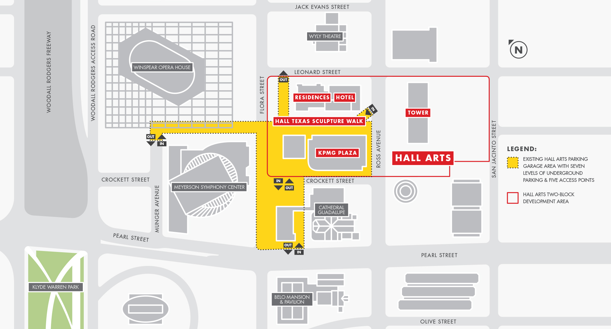 Hall Arts Parking Map