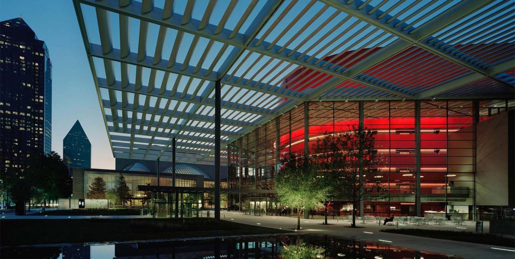 Exterior of Winspear Opera House.